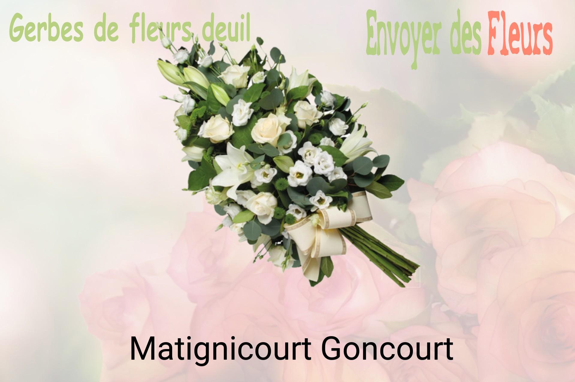 Gerbe de fleurs de deuil livrée à Matignicourt-Goncourt
